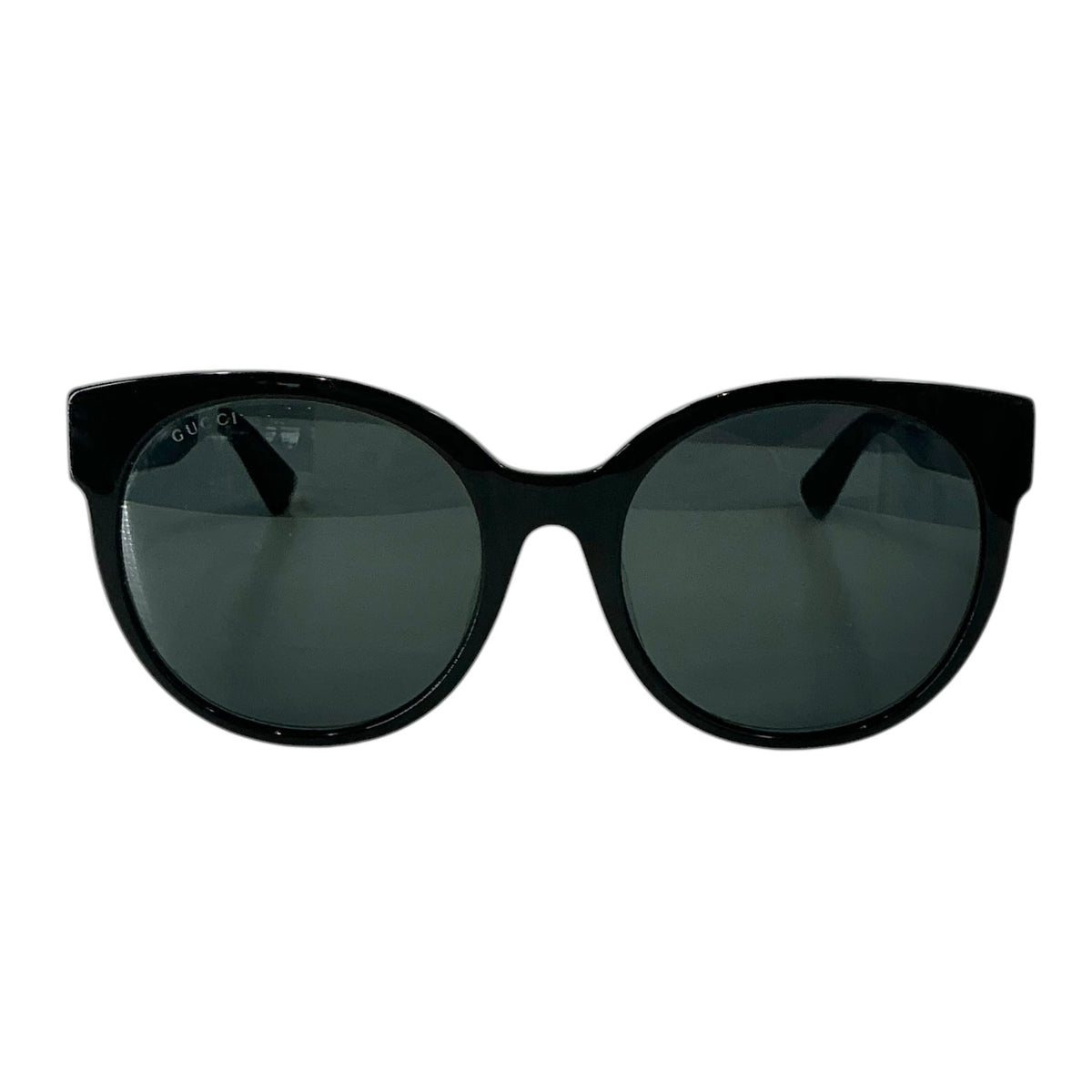 Gucci GG0035SN Black Acetate Round/Cat-Eye Women's Sunglasses