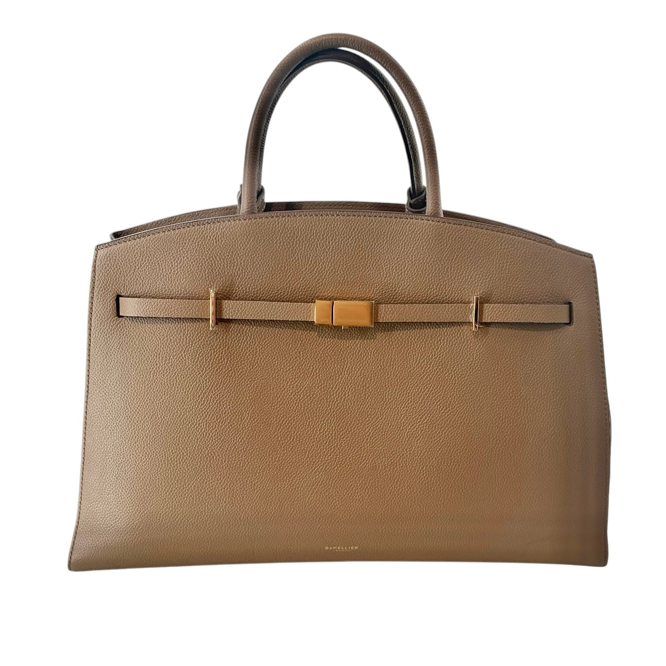 DeMellier London "The Hudson" Grained Leather Satchel