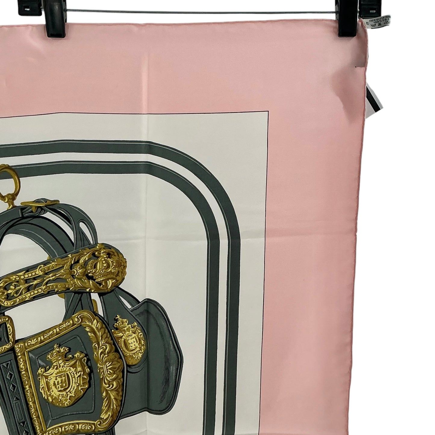 Hermès "Brides de Gala" Carré 90 Silk Scarf – Pink & White Equestrian Motif
