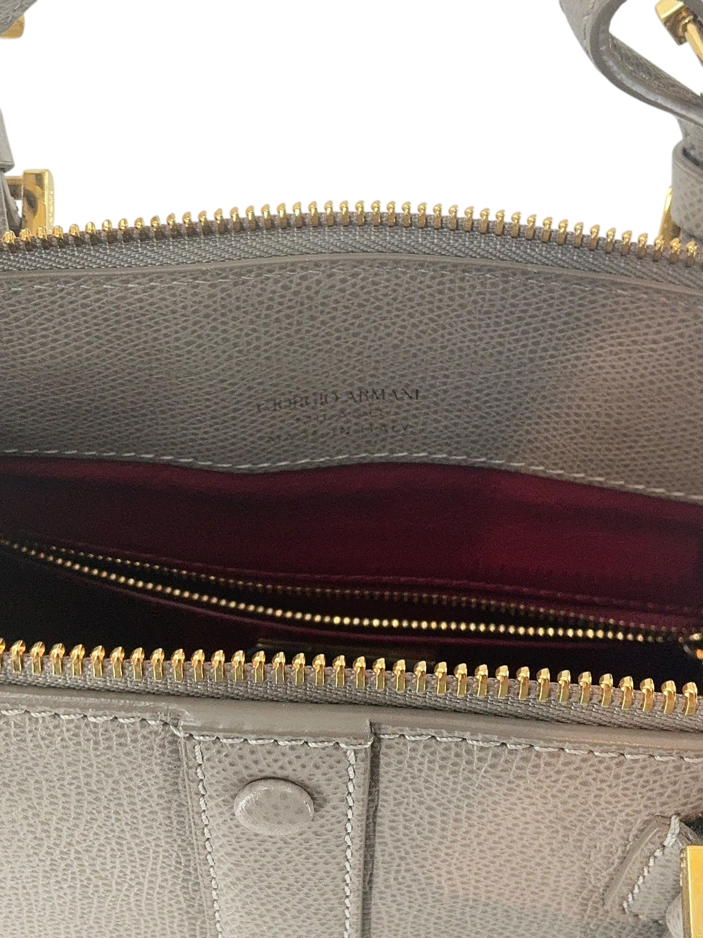 Giorgio Armani Borgonuovo Top Handle Tote Bag