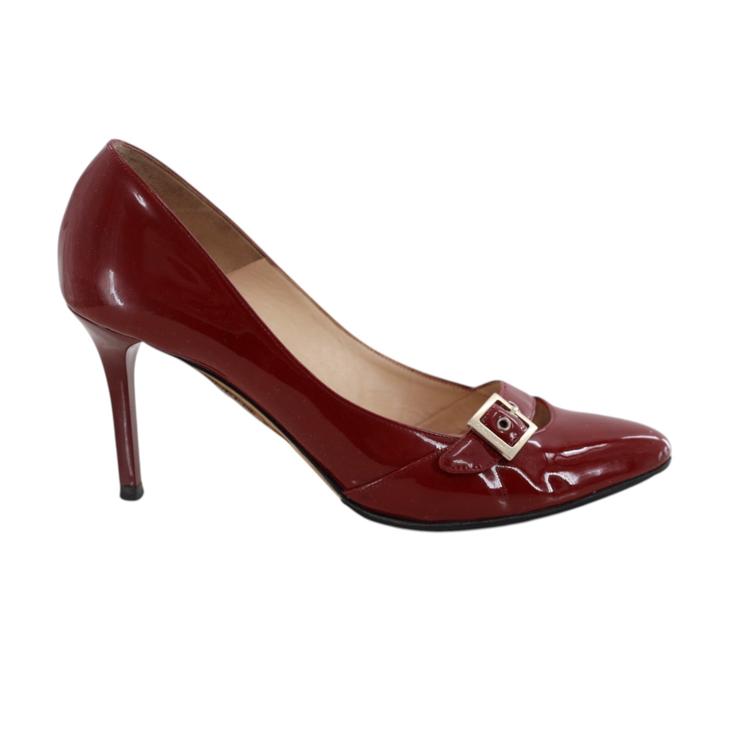 Jimmy Choo Women's Pavia Burgundy Patent Leather Pumps