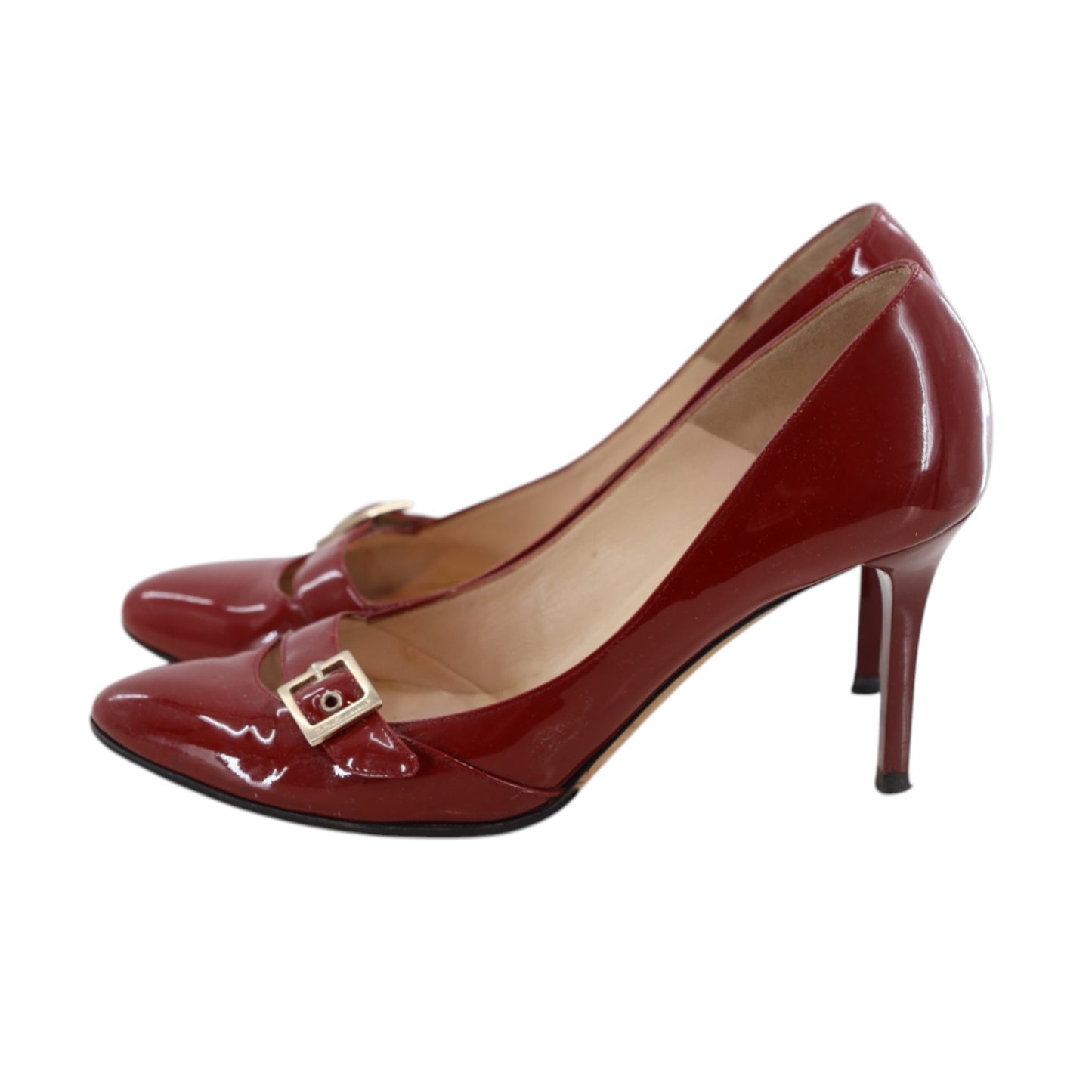 Jimmy Choo Women's Pavia Burgundy Patent Leather Pumps