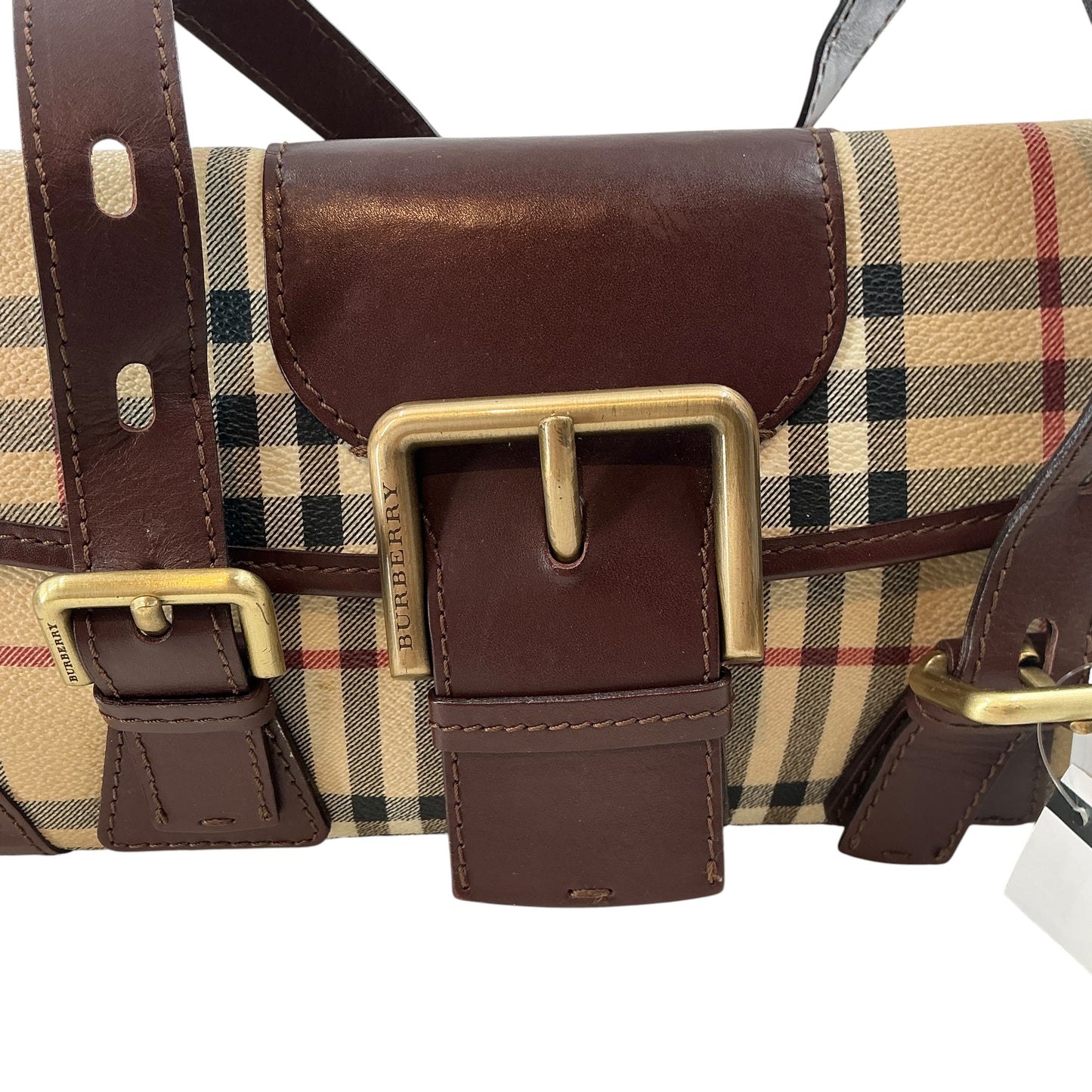 Burberry Cordelia Haymarket Check Shoulder Bag