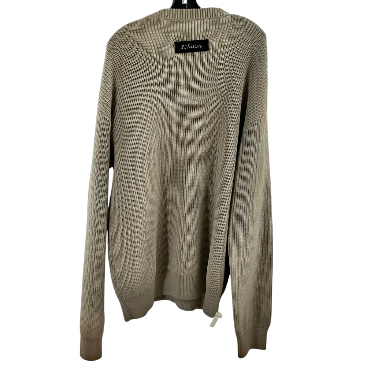 Louis Vuitton x Virgil Abloh Stitched Teddy Bear Knit Sweater - Tan/Beige