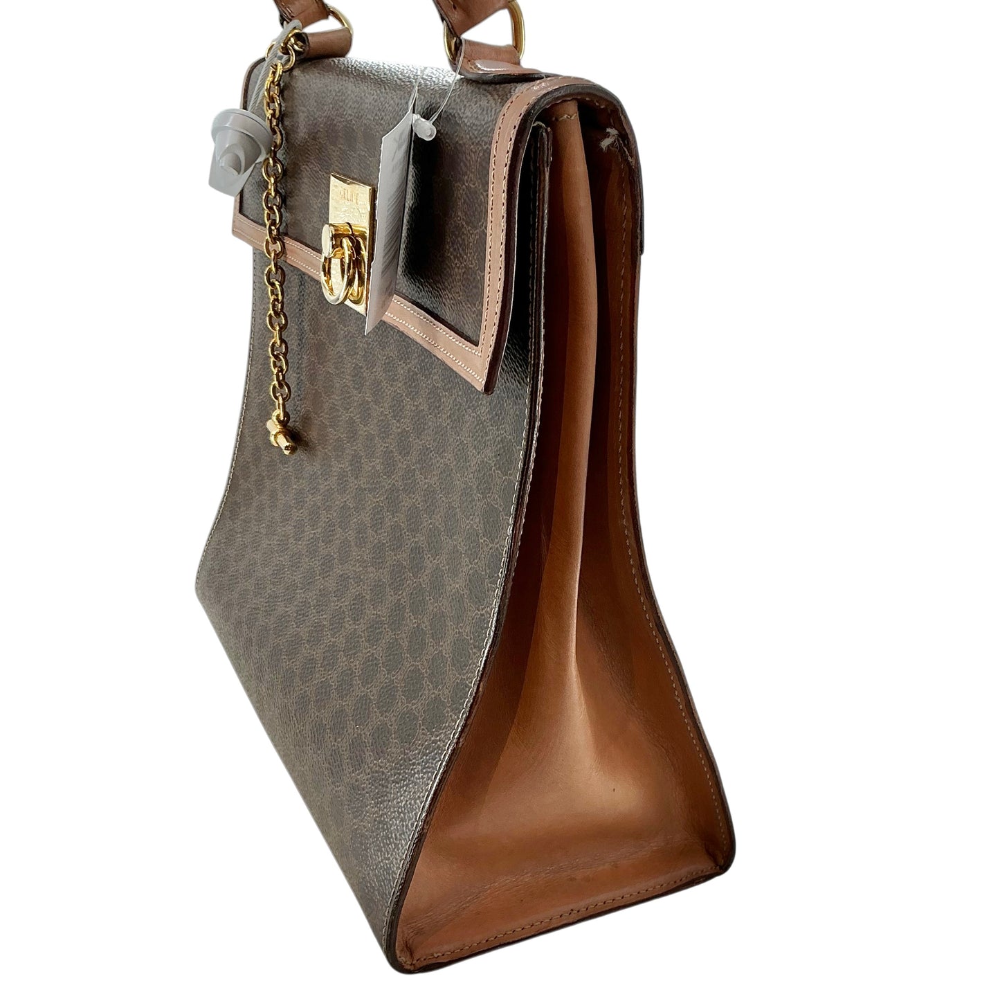 Vintage Celine Macadam Ring Top Handle Bag