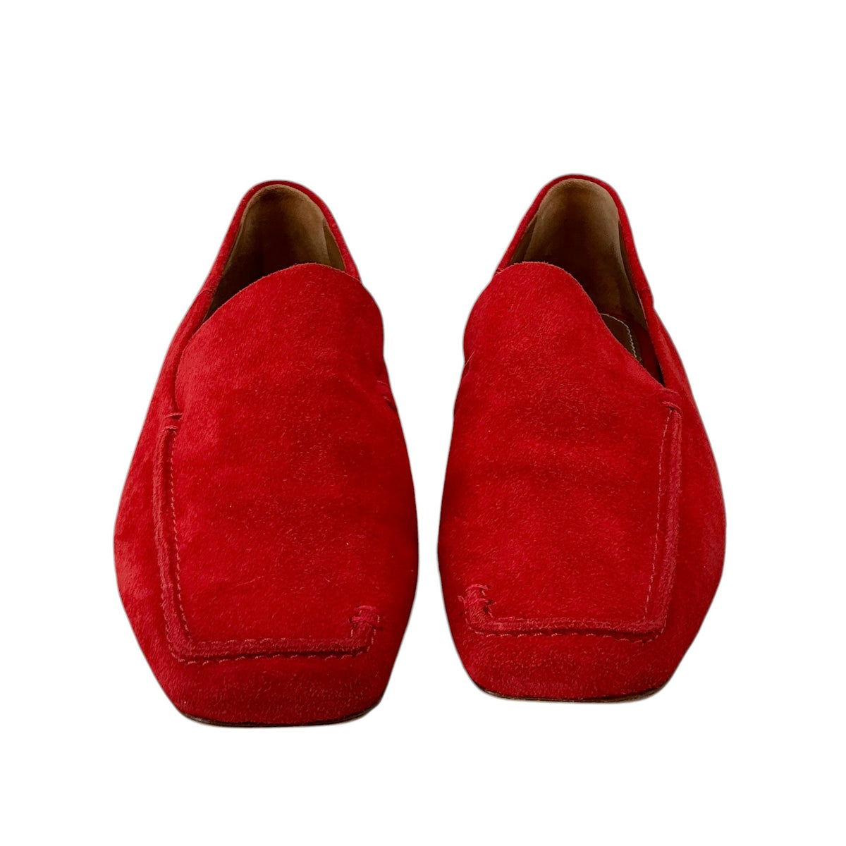 STAUD Becks Soft Suede Square Toe Loafers