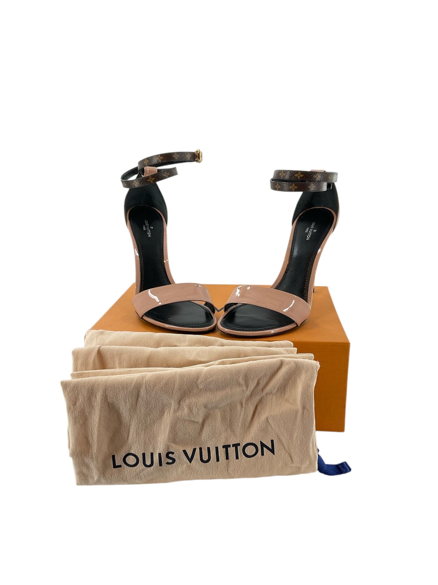 Louis Vuitton Patent Monogram ‘Call Back’ Sandals