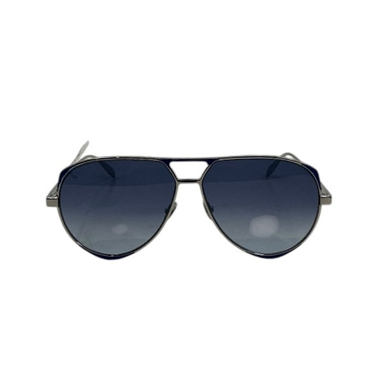 Alexander McQueen AM0204S Silver/Grey Pilot Sunglasses