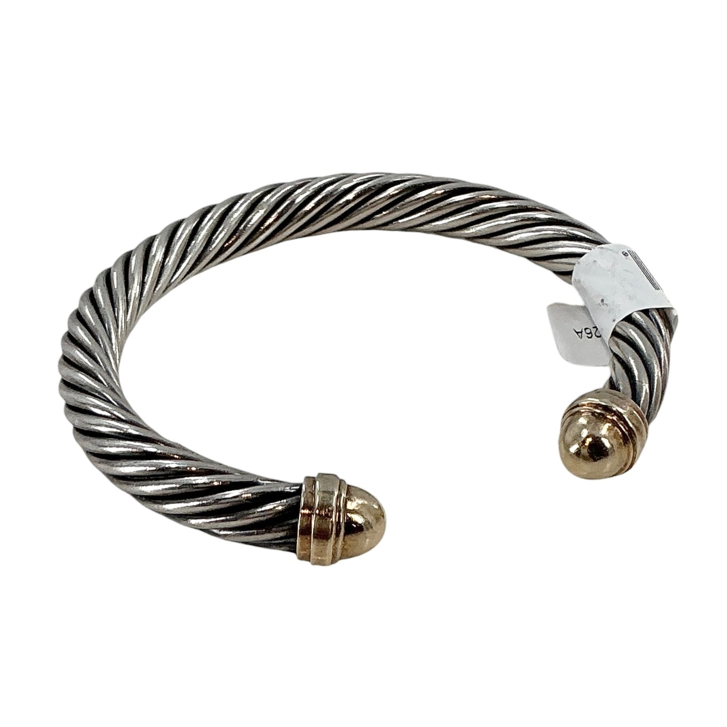David Yurman 7mm Cable Classics Cuff Bracelet with 14K Gold Domes