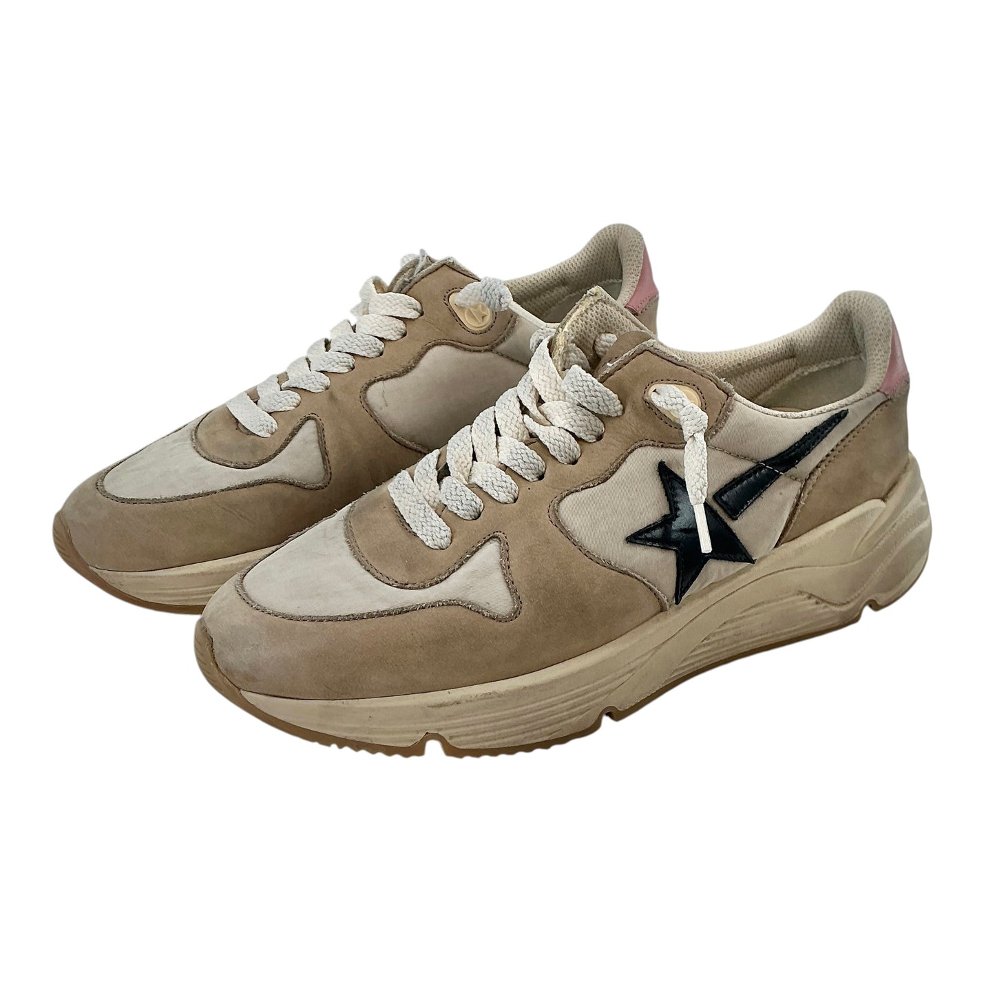 Golden Goose Running Sole Suede Low-Top Sneakers