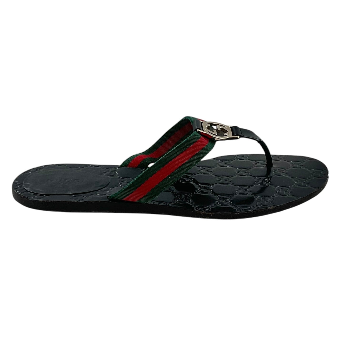 Gucci Kika GG Web Thong Sandals