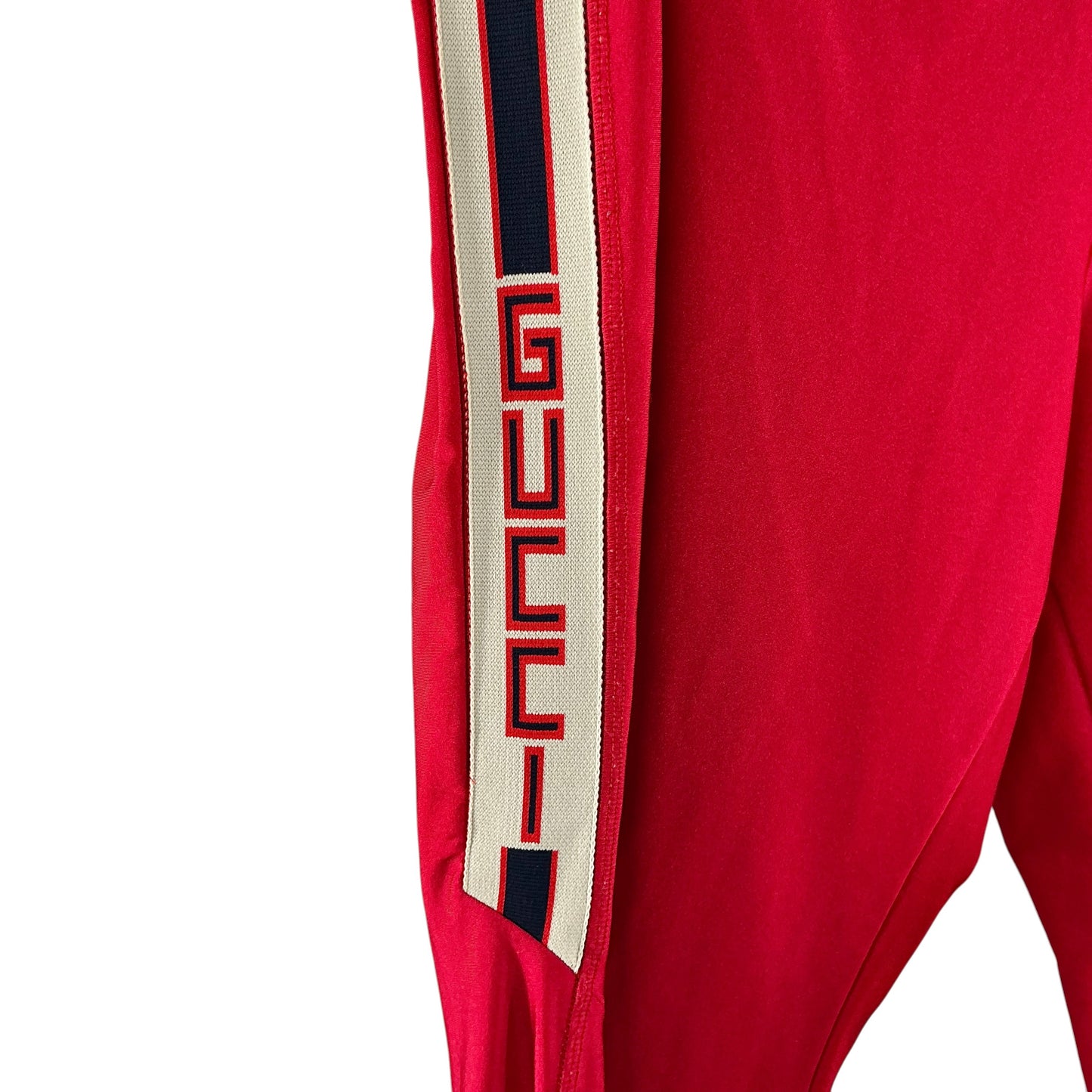 Gucci Red Logo Leggings / Jogging Pants
