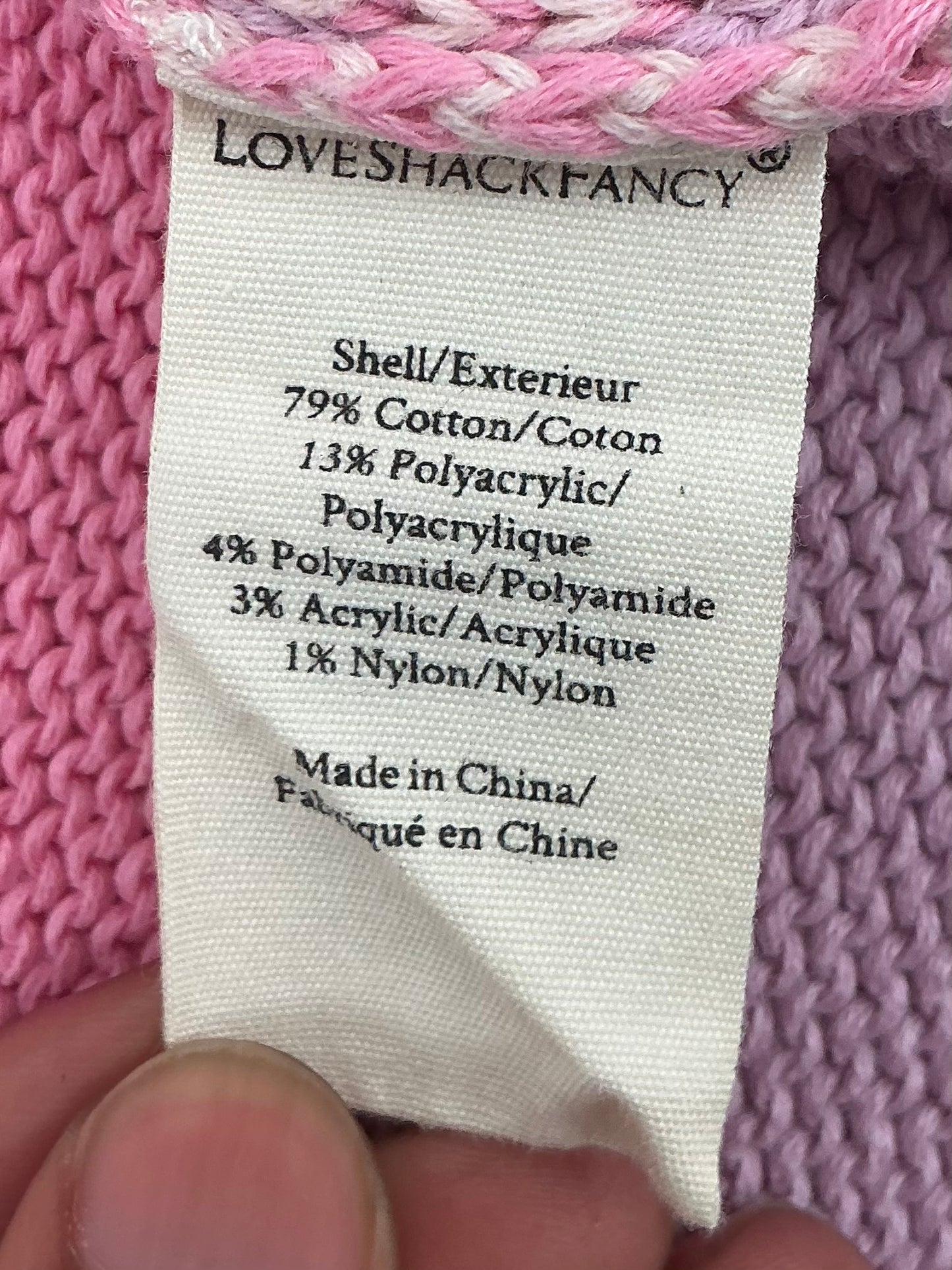 Love Shack Fancy Cropped Sweater
