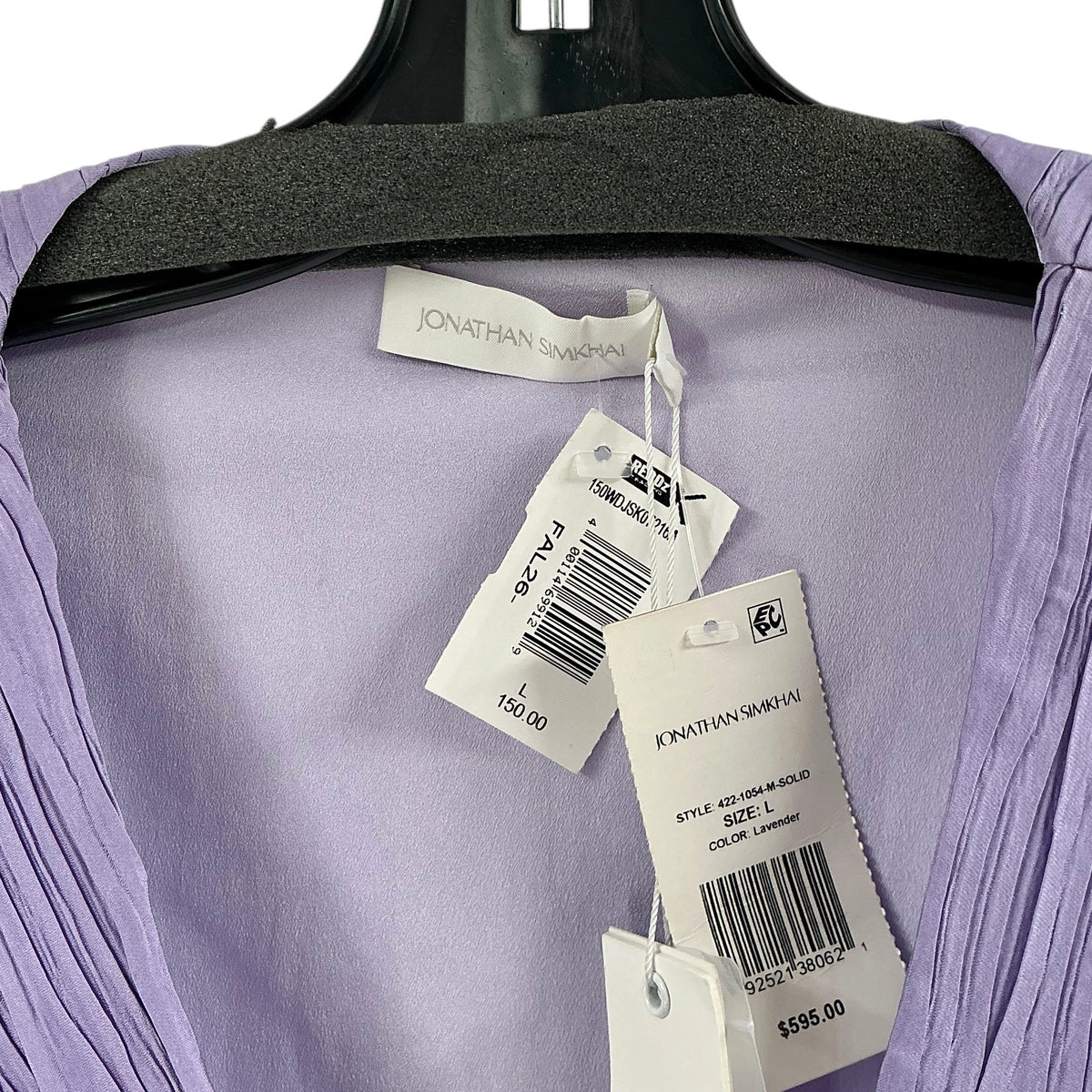 SIMKHAI Londyn Cut Out Plissé Mini Dress in Lavender Purple