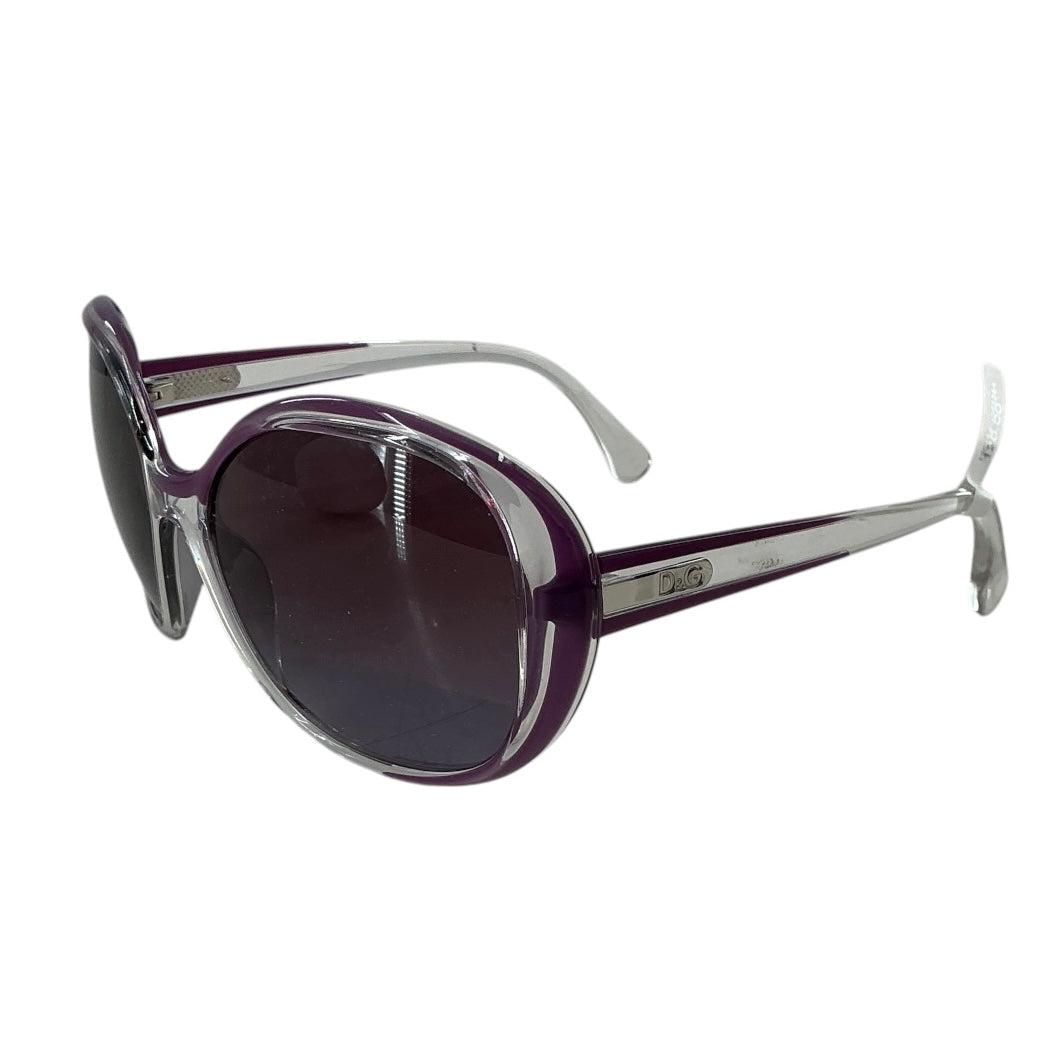 D&G Dolce & Gabbana DD8090 Oversized Purple & Clear Sunglasses