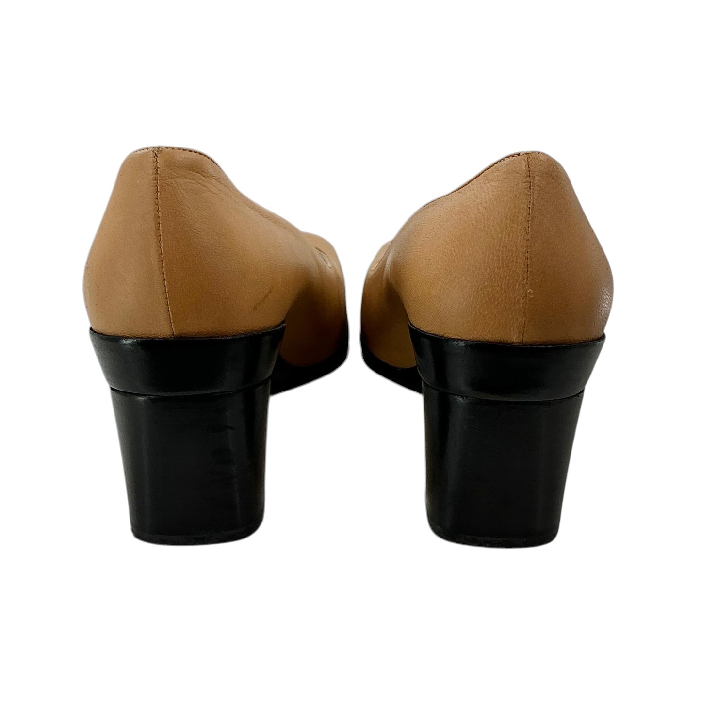 Chanel Two-Tone Block Heel Pumps