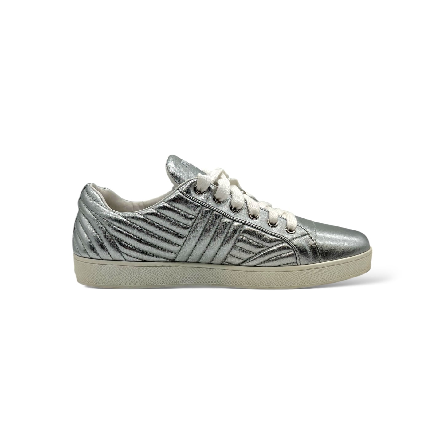 Prada Skateboard Women's Low-Top Chrome Shoes