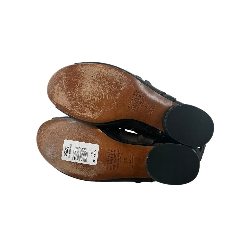 Maison Margiela Perforated Leather Cutout Bootie Sandals