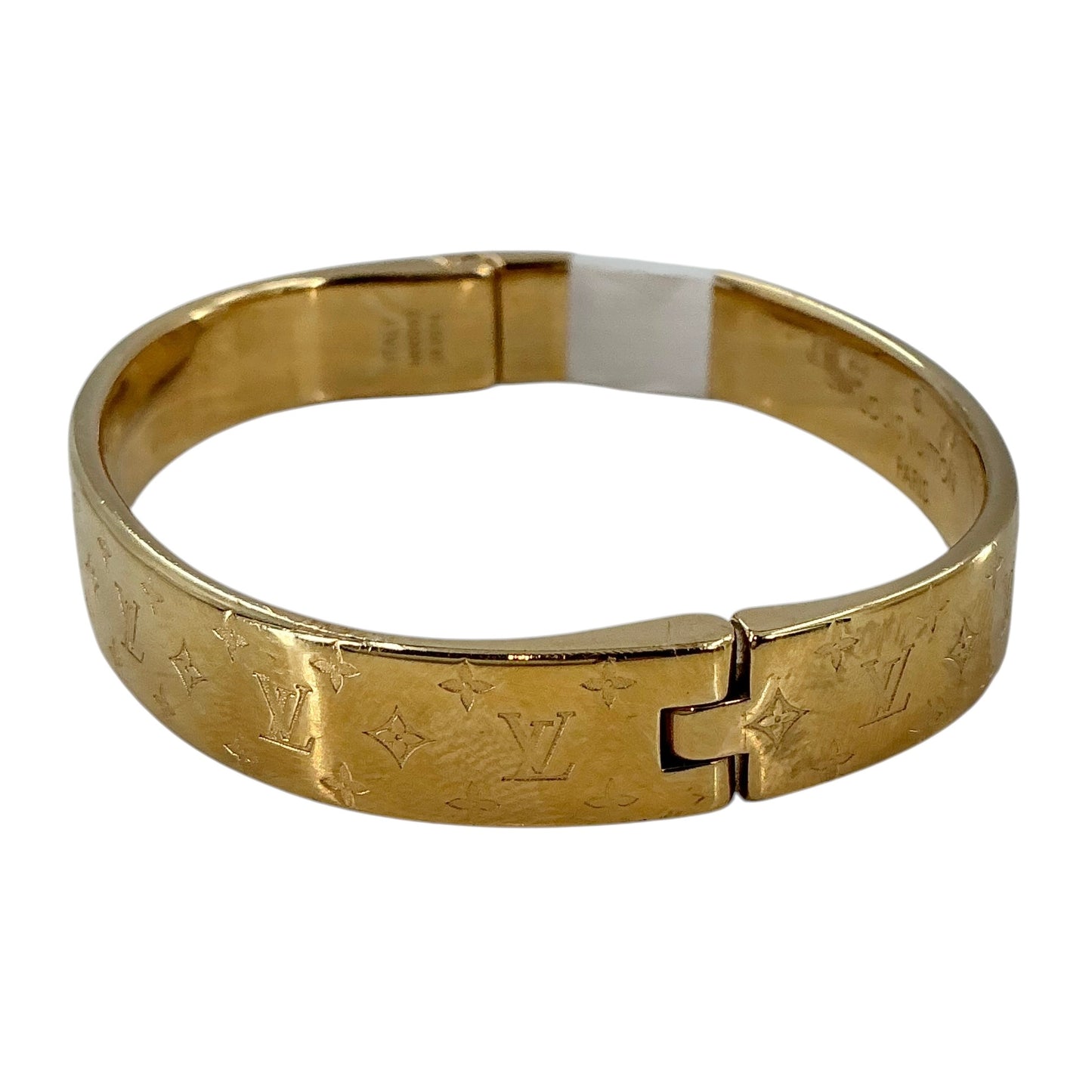 Louis Vuitton Nanogram Rigid Cuff Bracelet - Gold-Plated Brass