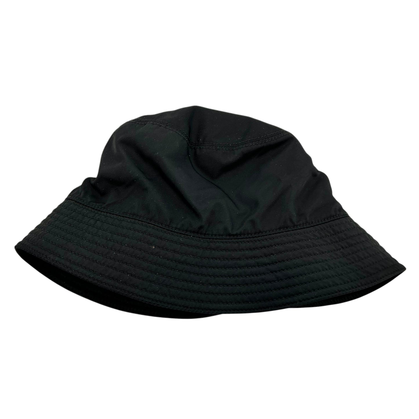 PRADA Re-Nylon Bucket Hat Black Triangle Logo