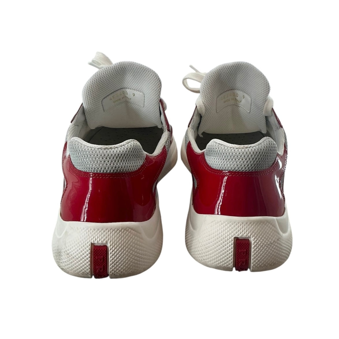 Prada America's Cup Patent Leather & Technical Fabric Sneakers