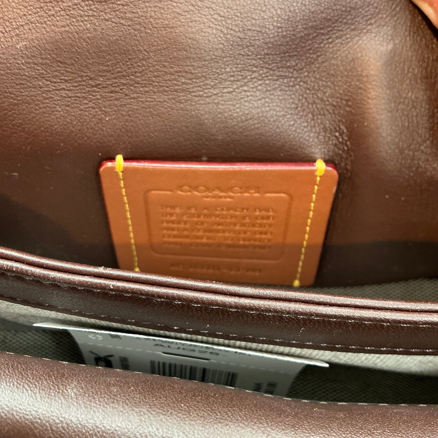 COACH Tabby Shoulder Bag 20 With Pillow Quilting – Maple / Dark Brown