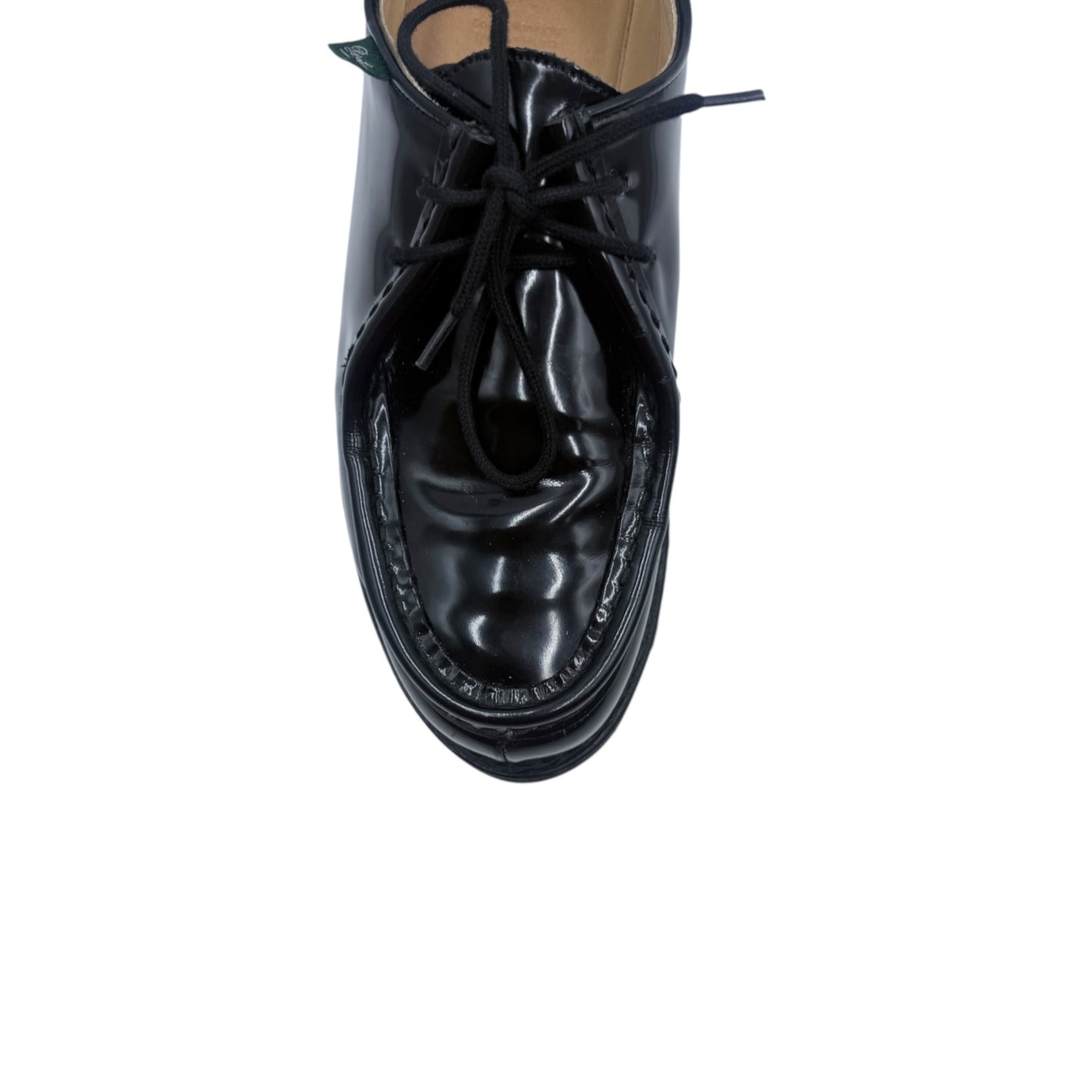 Paraboots Michael Gloss Noir Moc-Toe Derby Shoes