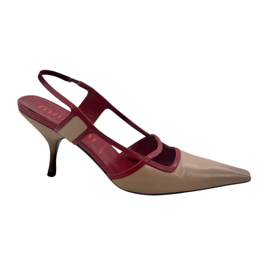 Miu Miu Vintage Two-Tone Pointed Slingback Pumps