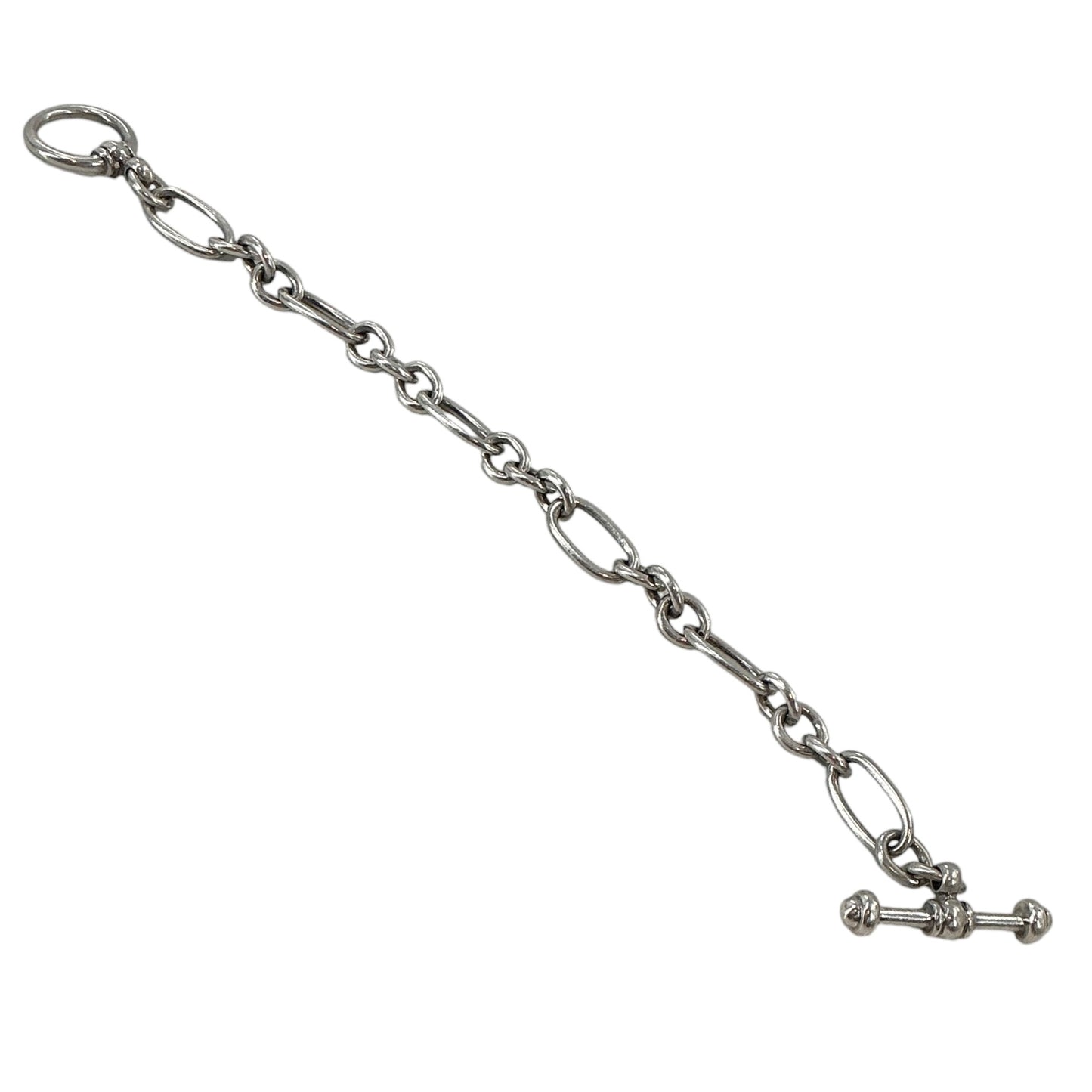 Tiffany & Co. Sterling Silver Oval Link Toggle Bracelet