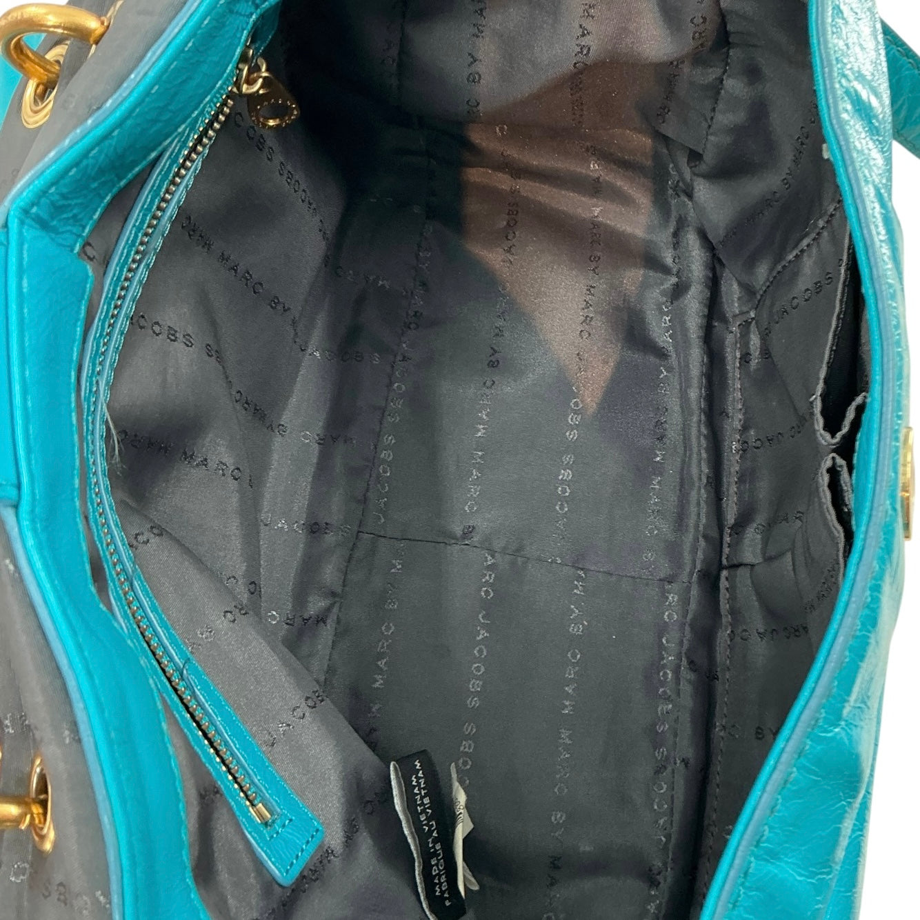Marc by Marc Jacobs "Too Hot to Handle" Teal Leather Crossbody Bag