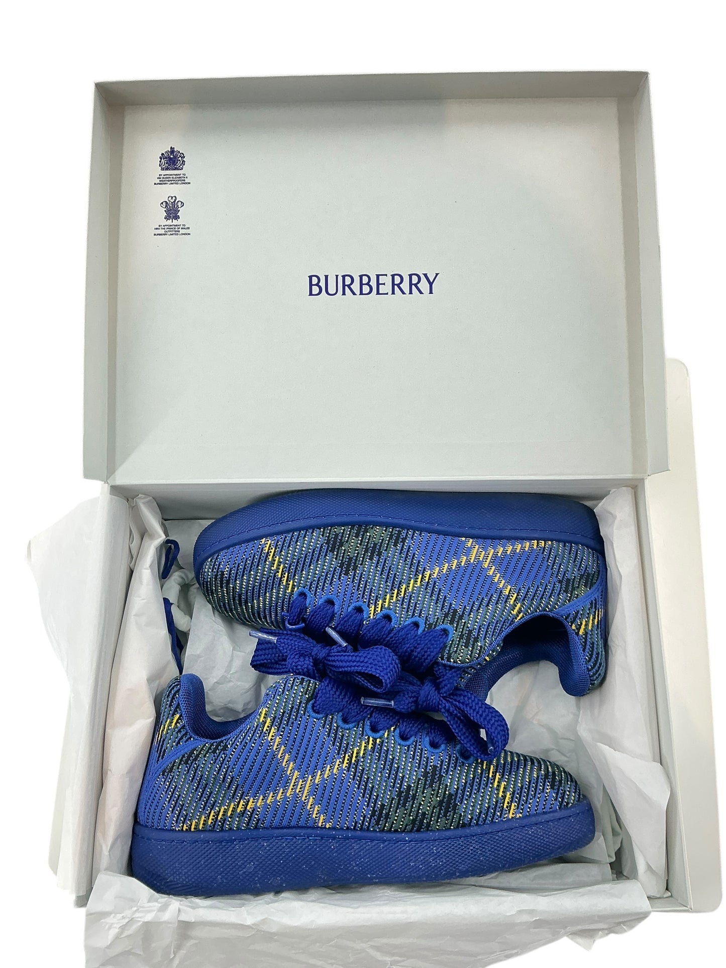 Burberry Box Knit Low-Top Sneakers sz 42