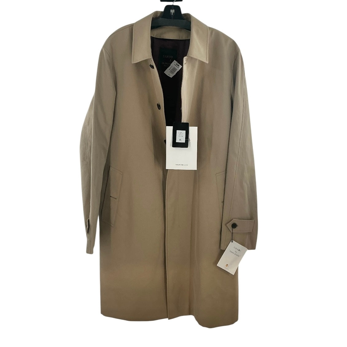 Sanyo New With Tags Men’s Classic Mac Coat