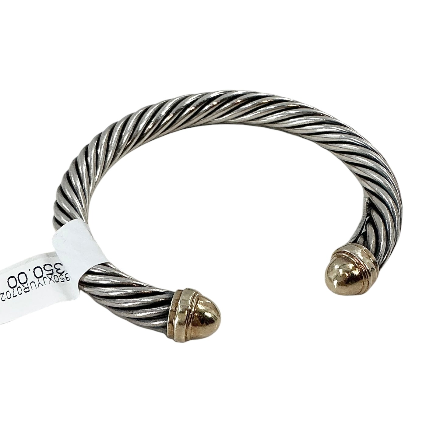 David Yurman 7mm Cable Classics Cuff Bracelet with 14K Gold Domes