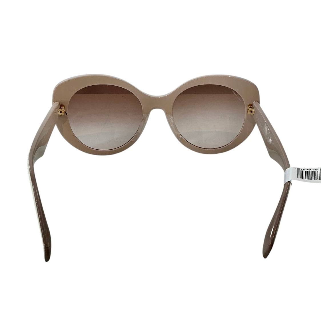 Prada Baroque Oversized Two-Tone Brown & White Sunglasses