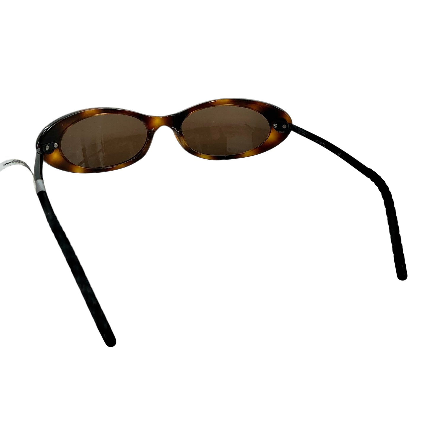 Chanel Tortoiseshell Oval Cat-Eye Sunglasses
