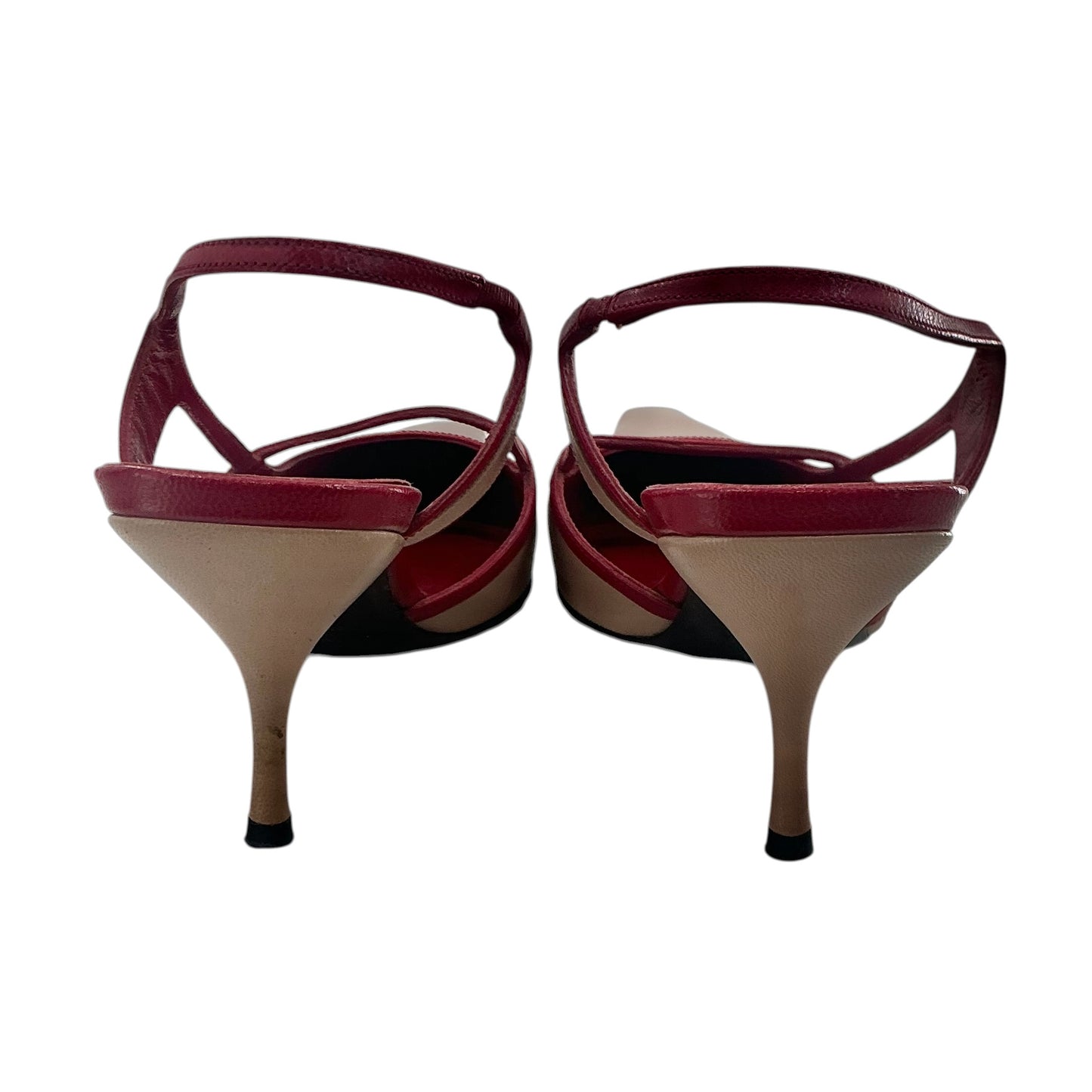 Miu Miu Vintage Two-Tone Pointed Slingback Pumps