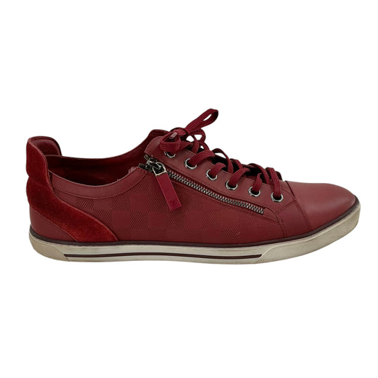 Louis Vuitton Men's Damier Infini Leather Zip Sneakers