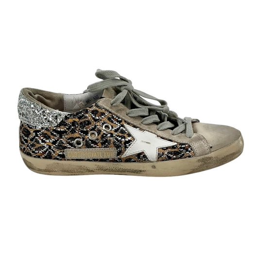 Golden Goose Superstar Leopard Embellished Sneakers
