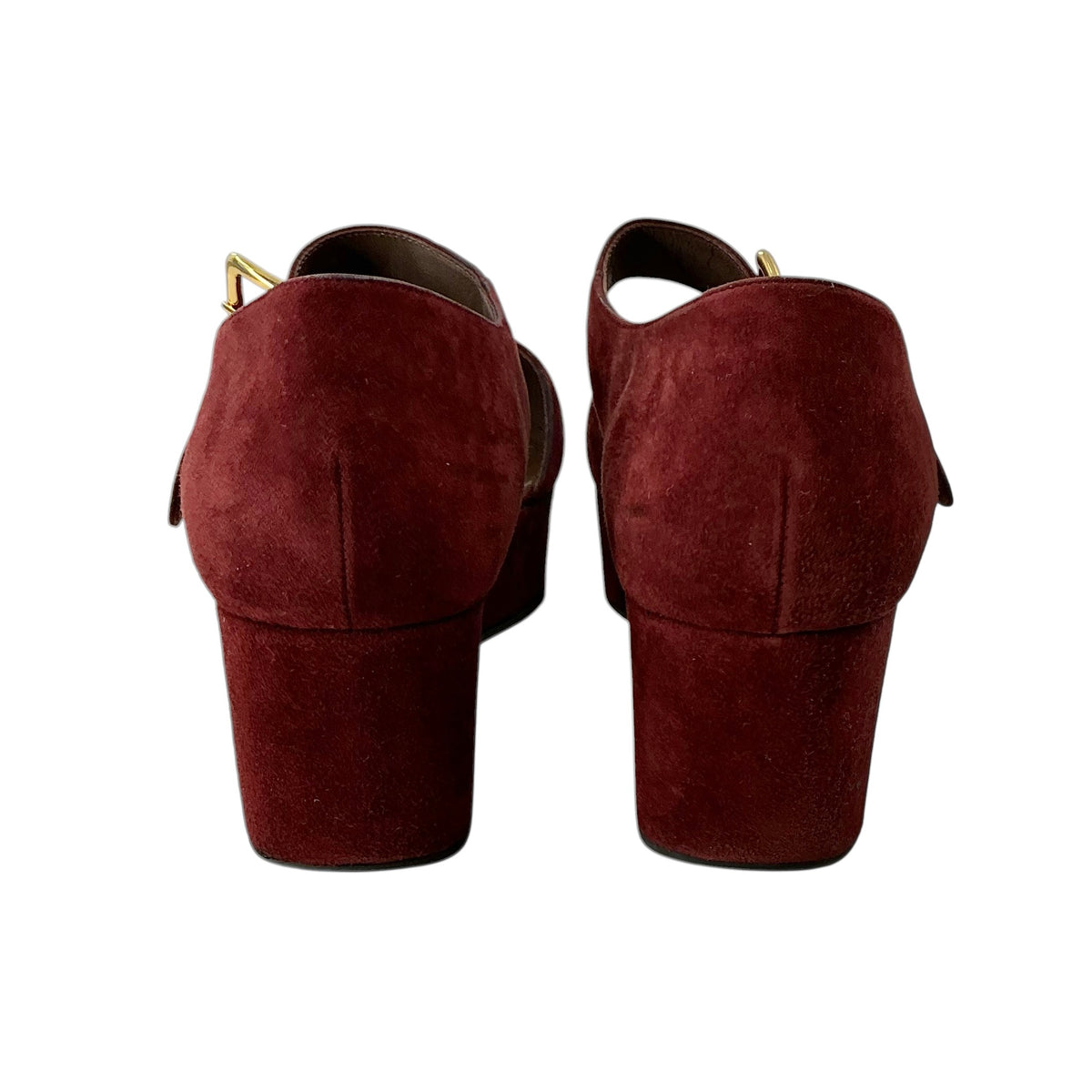 Marni Suede Mary Jane Platform Wedges