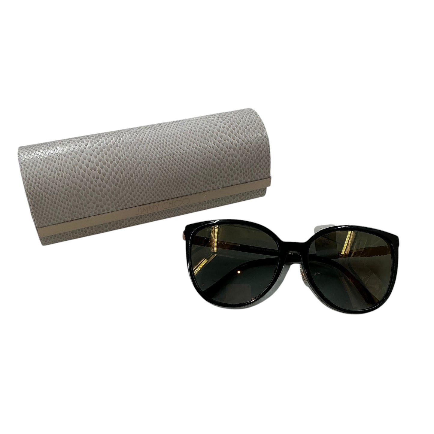Jimmy Choo Black Glitter Detail Sunglasses