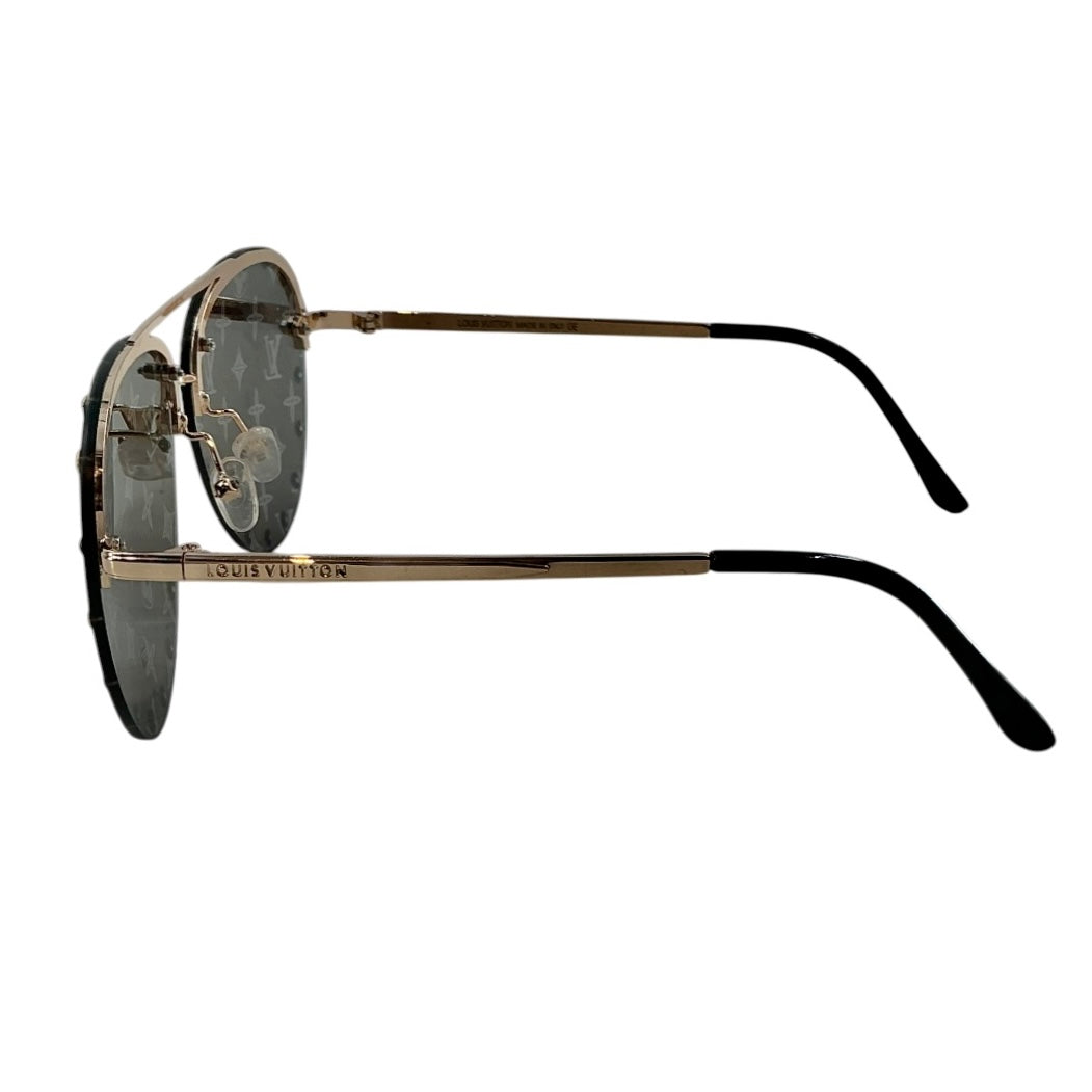 Louis Vuitton "The Party" Studded Monogram Aviator Sunglasses