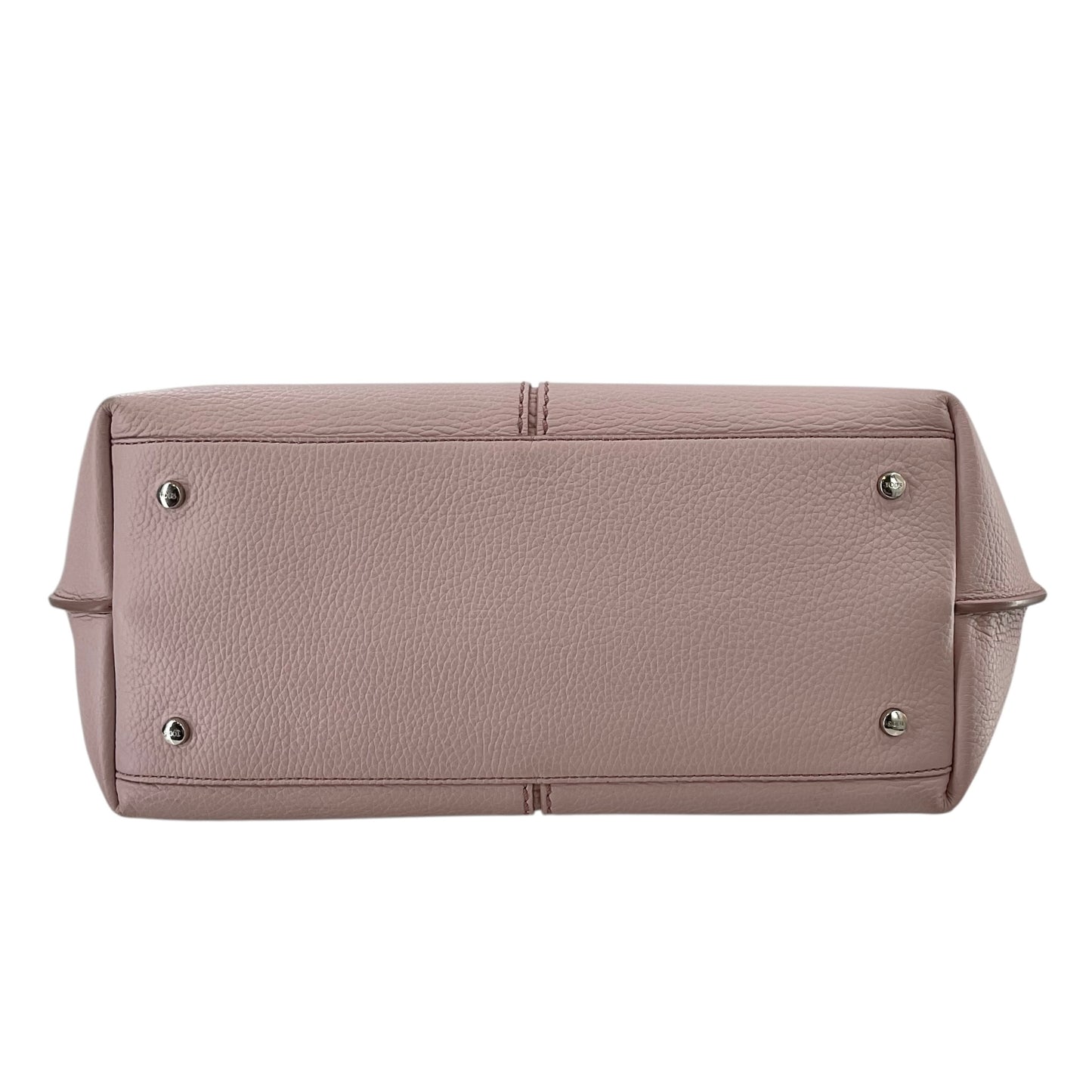 Tod's Joy Medium Pebbled Leather Tote Bag - Powder Pink