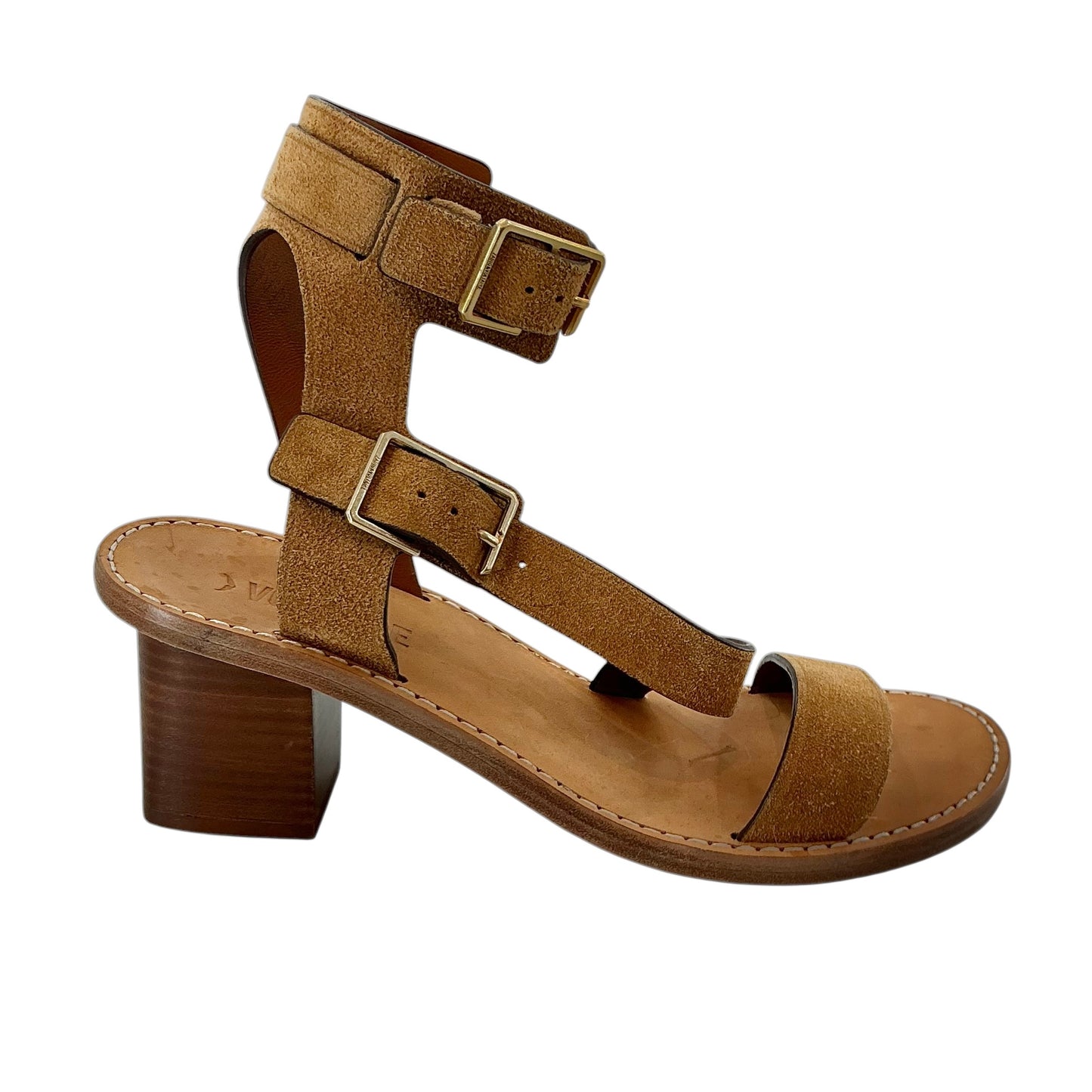 Zadig & Voltaire Cecilia Caprese Suede Block Heel Sandals