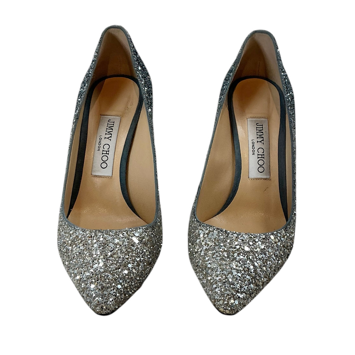 Jimmy Choo Romy Ombre Glitter Pointed-Toe Pumps