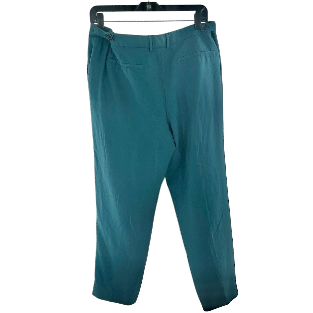 Burberry Emerald Green Pleated Trousers