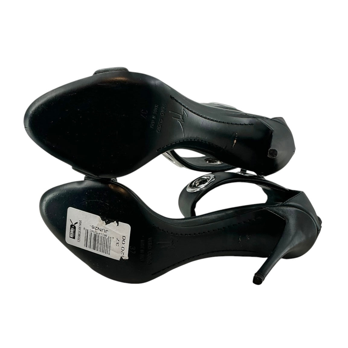 Giuseppe Zanotti Leather Grommet Ankle-Strap Sandals
