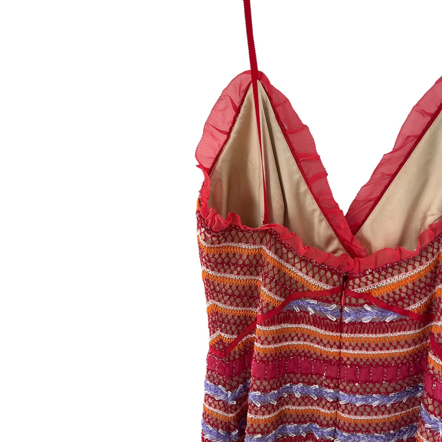 Carolina Herrera Boho-Chic Embroidered Midi Dress