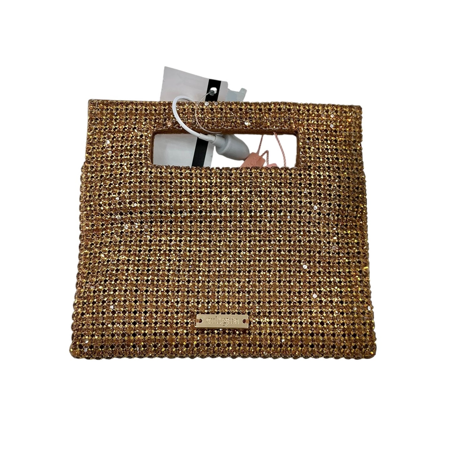 Cult Gaia Lucinda Nano Rhinestone Top Handle Clutch Bag