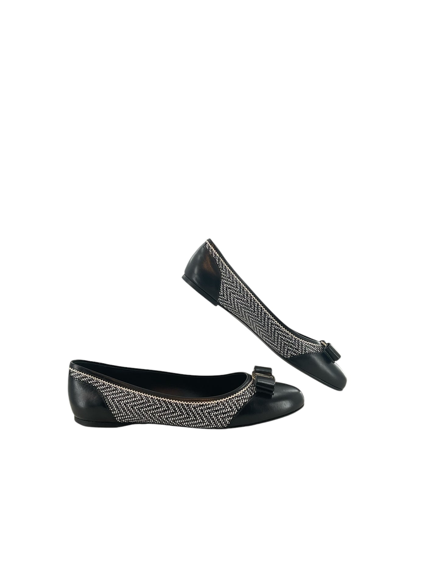 Salvatore Ferragamo Zig-Zag Ballerina Flats