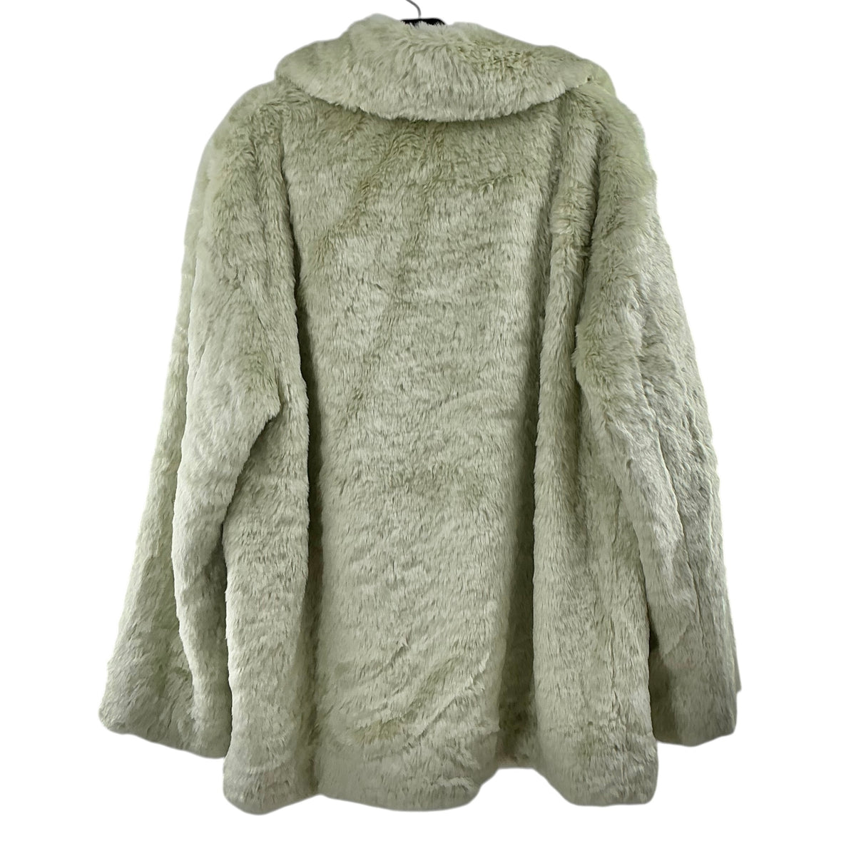 Proenza Schouler White Label Pastel Mint Green Faux Fur Jacket